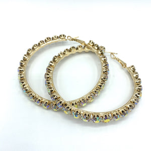 Sparkle Rhinestone Hoops